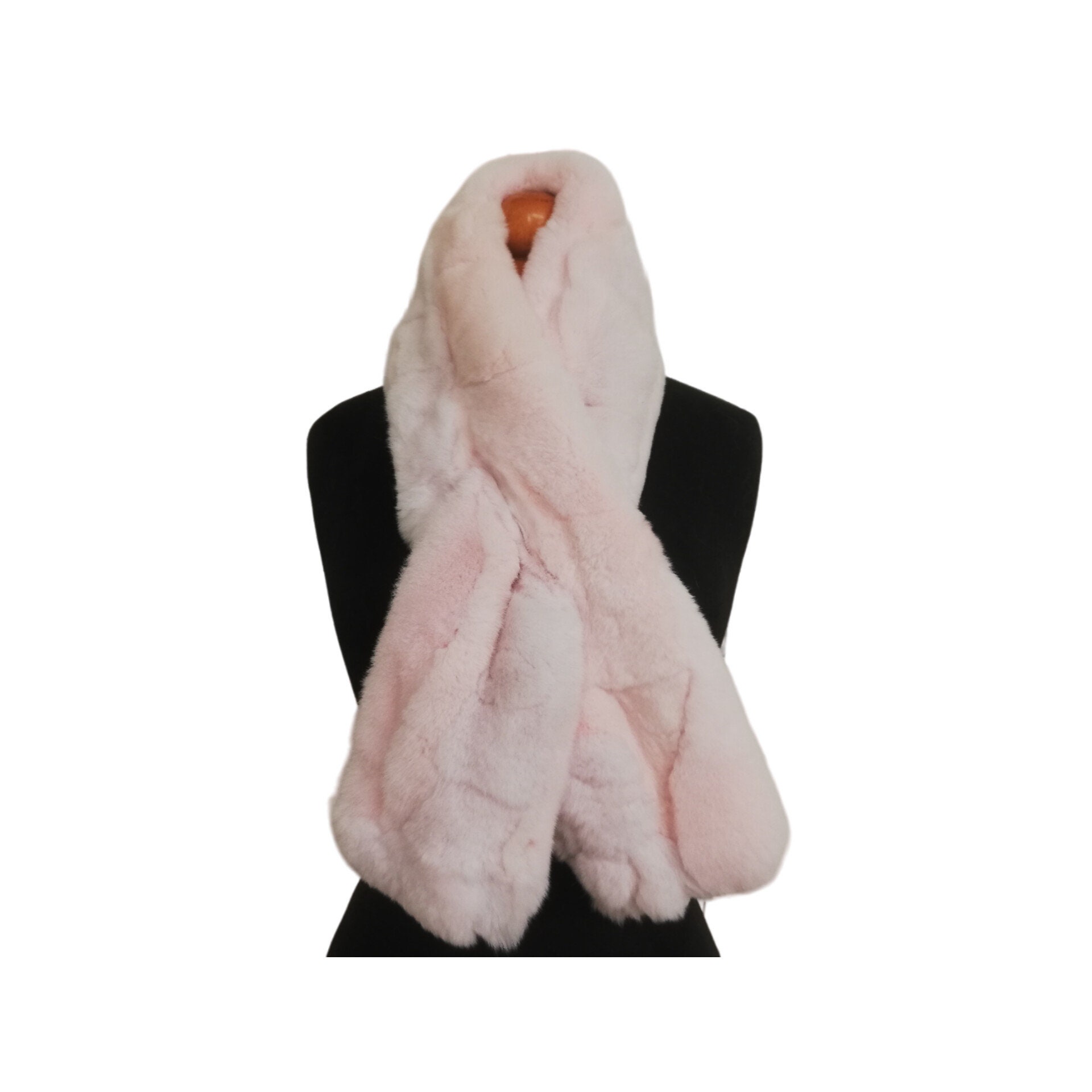 Genuine Rex Rabbit Pull-Through Scarf (multiple colors)