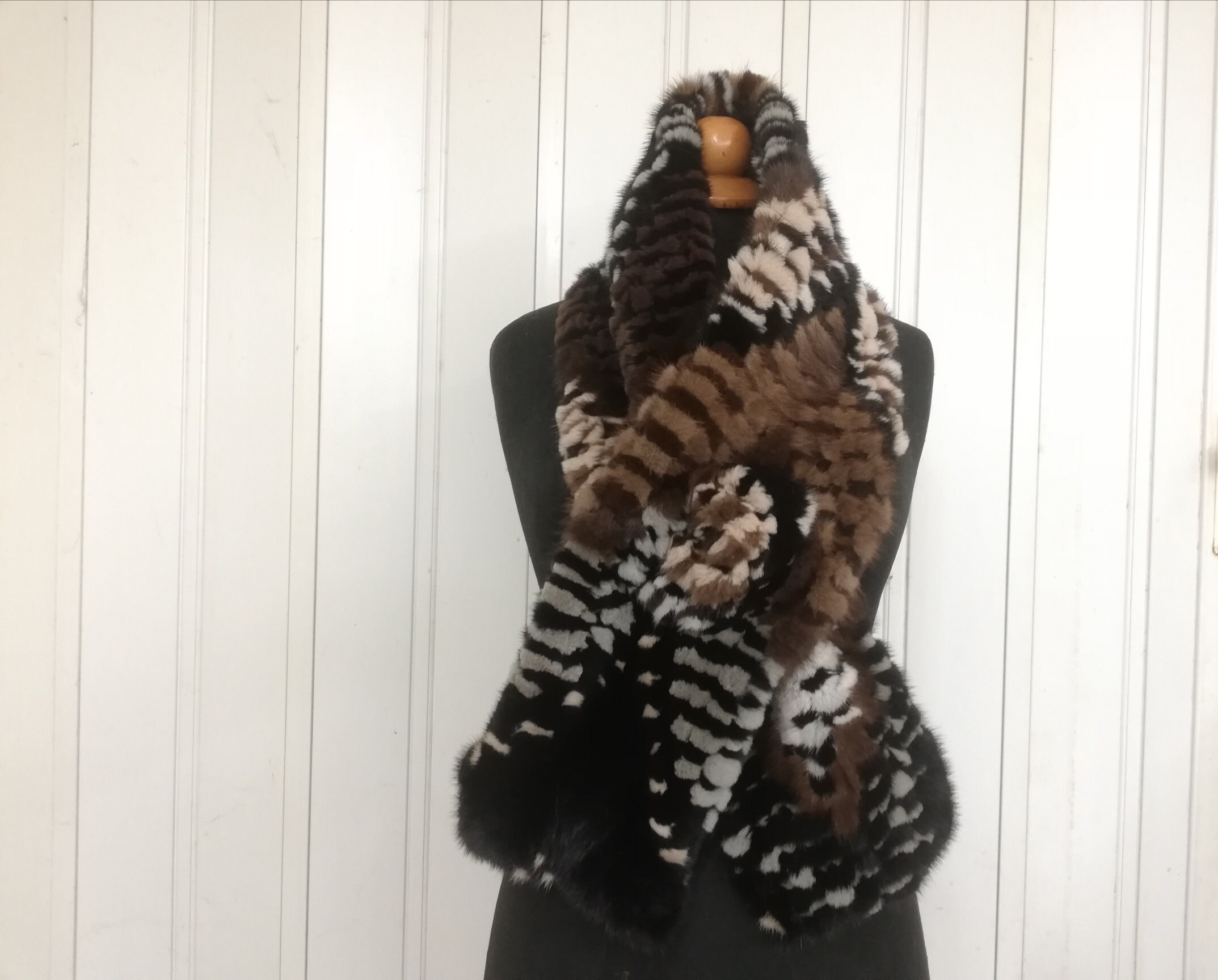 Real clearance mink scarf