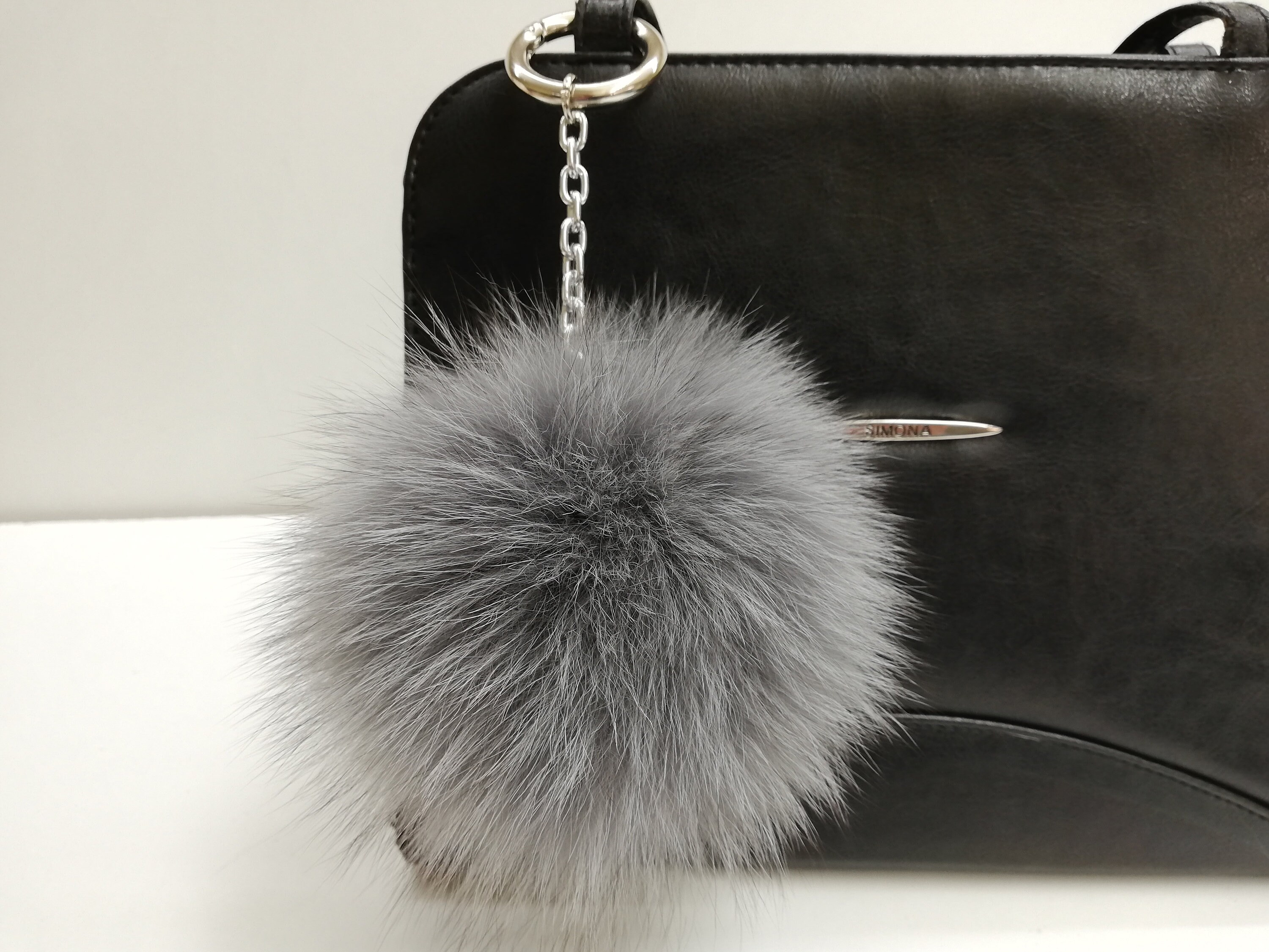 Fur pom pom bag Clearance