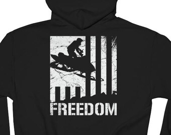 Snowmobile Freedom Hooded Sweatshirt