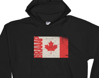 Braaap Canadá Sudadera con capucha para pilotos de motocross o motonieves