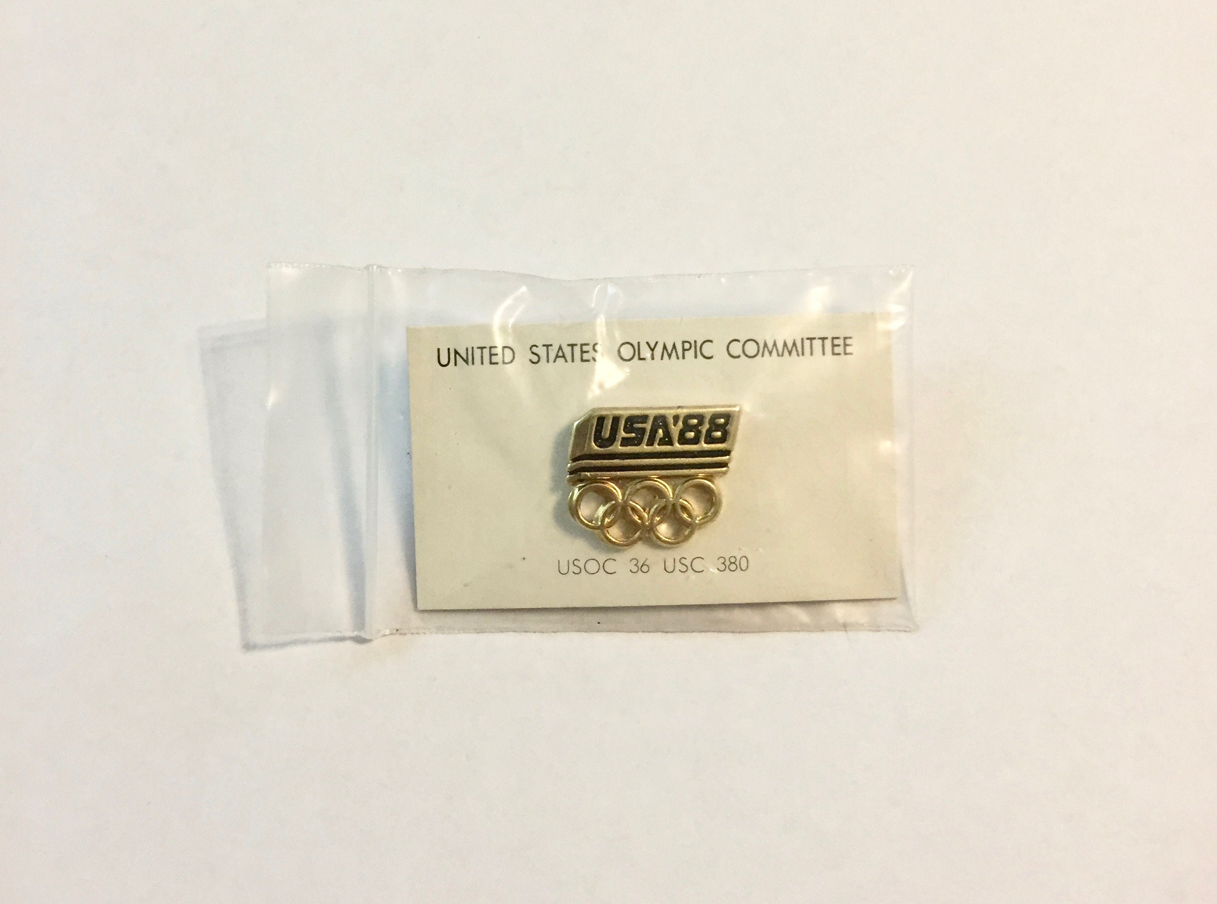 1988 USA Olympics Pin * Pinch Lock Back * Mint * USOC 36 USC 380