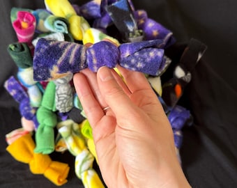 Catnip Cat Toy Candy: Fleece Knot Toys, Colorful Cat Party Favors