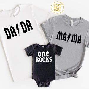One Rocks Birthday Shirt: Custom Family 1st Birthday Outfit