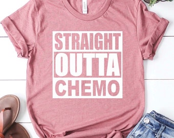 Straight Outta Chemo Shirt: Cancer Survivor Gift, Empowerment Tee