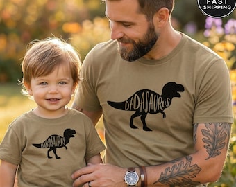 Dinosaur Family Matching Shirts — Dadasaurus Mamasaurus Babysaurus, Father's Day Family Gift, Dino Shirt Set