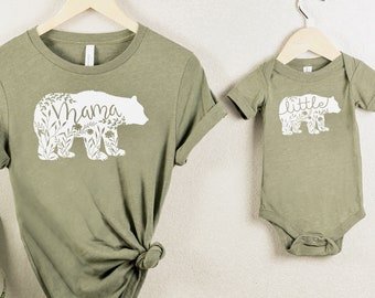 Mommy and me outfit, matching mother daughter outfit, mommy and me shirt, Mother's Day gift, mama and me matching shirts, mama bear