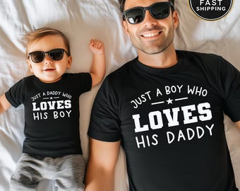 Father's Day Dad and Son Matching Shirts — Daddy and Me Gift From Son, Father Son Tees