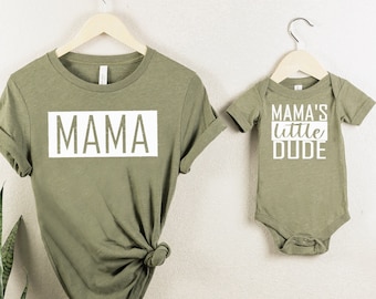 Adorable Mommy and Me Matching Shirts for Mother and Son Duo