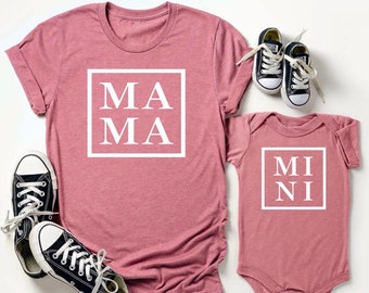 Mommy and Me Shirt - Mom and Baby Shirt - Mommy and Me Outfit - Mama Shirt Mini Shirt - mothers day gift - New Mom Gift