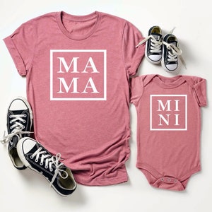 Mommy and Me Shirt - Mom and Baby Shirt - Mommy and Me Outfit - Mama Shirt Mini Shirt - mothers day gift - New Mom Gift