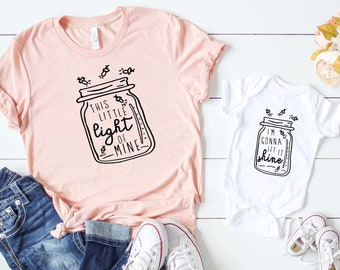 mom and baby matching tops