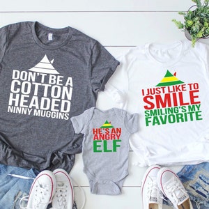 Family Christmas Shirts, Elf Shirts, Christmas Movie Matching Shirts, Matching Outfits, Matching Family Tees, Christmas Shirts