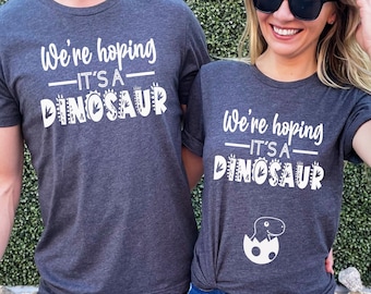 Pregnancy Announcement, We're Hoping It's A Dinosaur Pregnancy Announcement To Husband