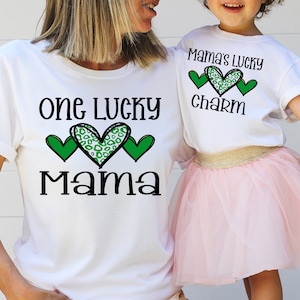 Mommy and Me Lucky Green Shirts – St. Patrick&#39;s Day Outfits for Mom & Daughter