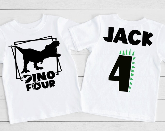 Kids I'm 4 Hear Me Roar - Camiseta De Dinosaurio Para Niños, Negro, Kids 2