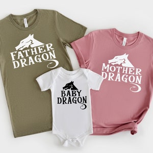 Father Of Dragons, Dragon Family Matching T Shirt Father Of Dragons, Dragon Family Matching T Shirt