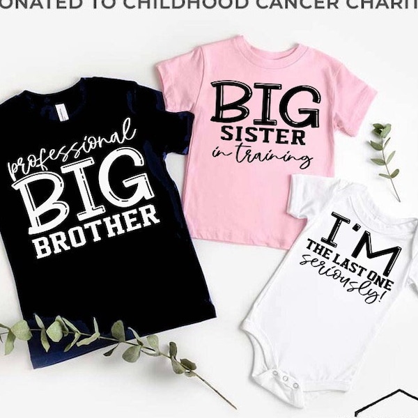 Siblings Shirt Set, Big Brother Big Sister Little Sister, Oldest Middle Youngest, Family Baby Announcement, Pregnancy Reveal