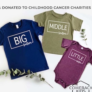 Big Brother Big Sister, Oldest Middle Youngest, Family Baby Announcement, Siblings Shirt Set, 3rd Baby Announcement, Pregnancy Reveal