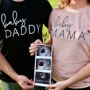 Couples Pregnancy Announcement Shirt - Baby Announcement - Mom to Be Gift - Baby Reveal Ideas - Expecting Baby On The Way Announcement Shirt