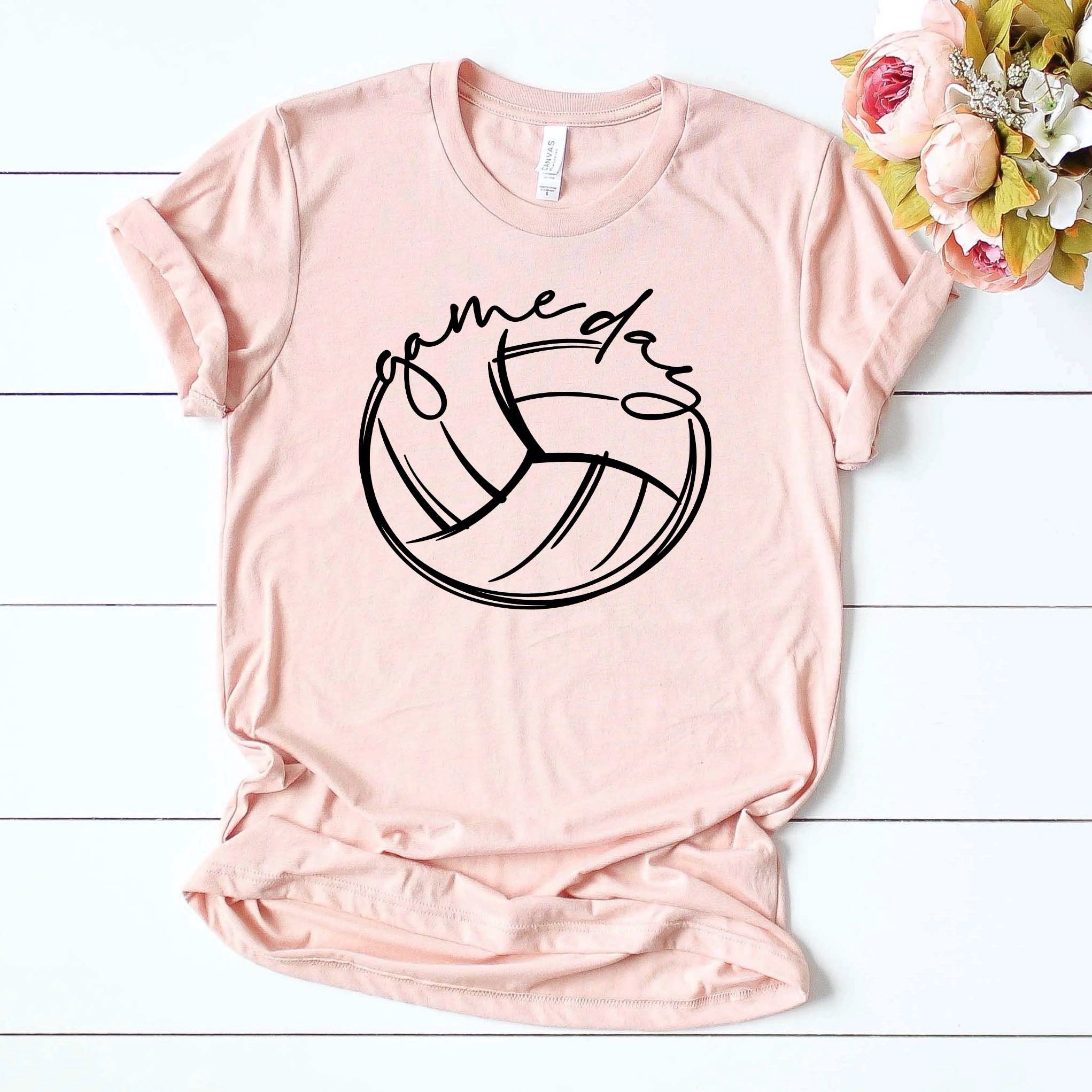 Volleyball Game Day Shirt Volleyball Grunge Volleyball Fan Etsy 日本