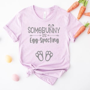 Easter Pregnancy Announcement Shirt Somebunny Is Egg-Specting Pregnancy Shirt Easter Baby Reveal Ideas Expecting Baby On The Way image 2