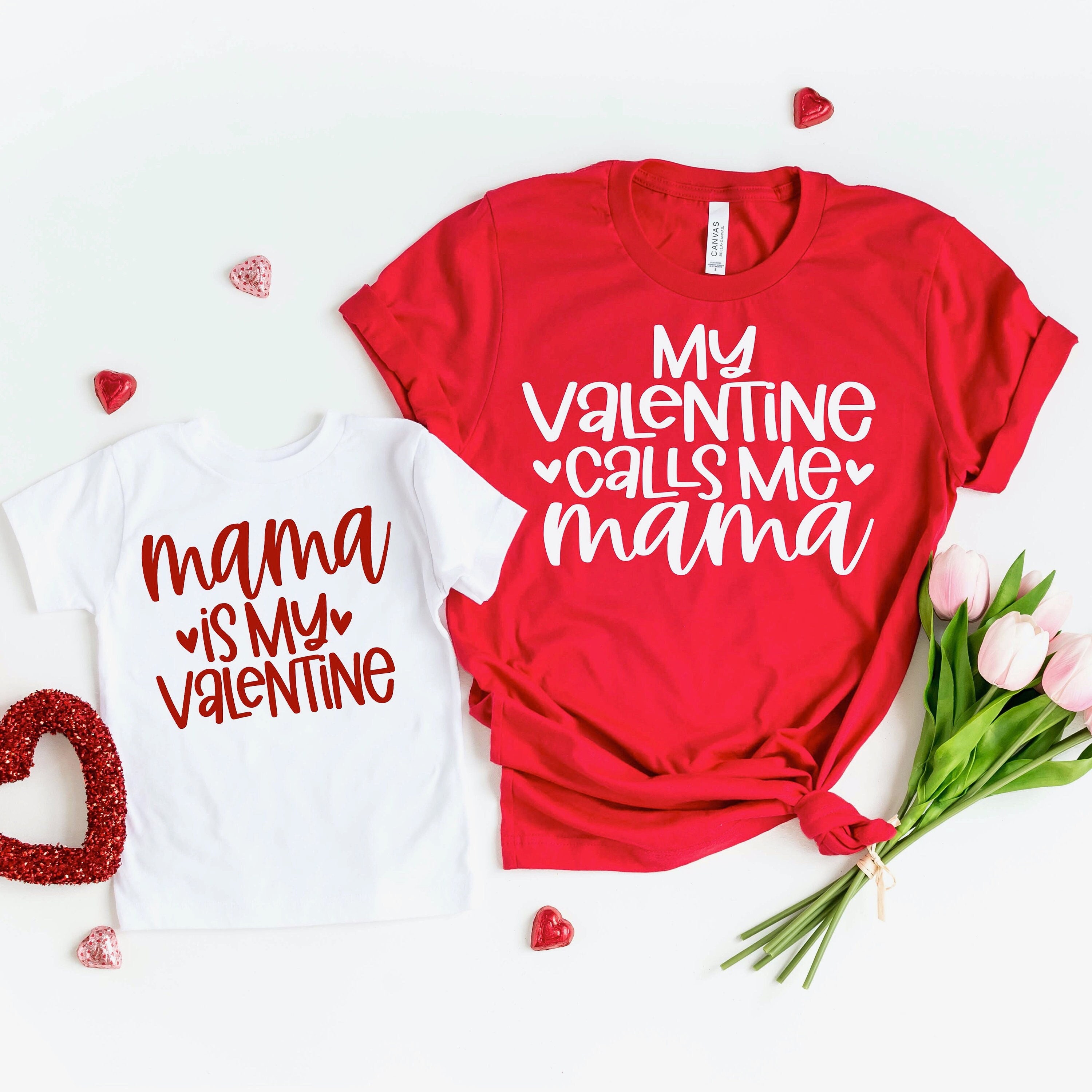 Mommy and me valentine shirts Clearance