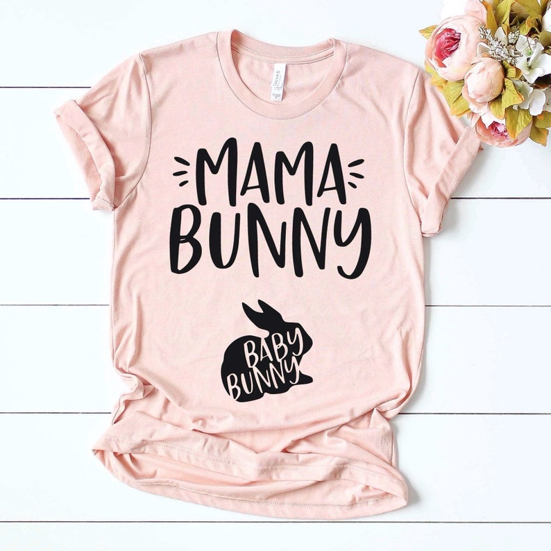 Easter Pregnancy Announcement Shirt Mama Bunny Baby Bunny Etsy