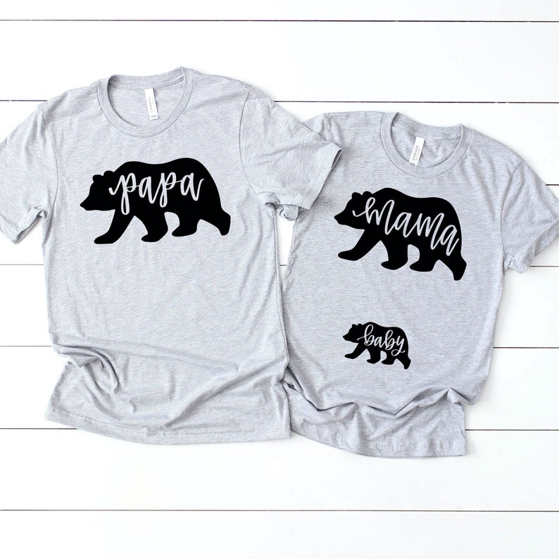 Bear Family Shirts His and Hers Matching Shirts Mama Bear - Etsy