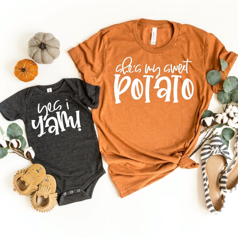 Thanksgiving Mommy and Me Shirt - Mom and Baby Shirt - Matching Outfits - Matching Family Tees - New Mom Gift - Each Shirt Sold Separately 