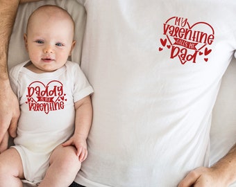 Daddy and Me Shirts, Father Daughter Matching Shirt, Family Matching Outfits, Valentine's Day Gift, Valentine's Day Shirt, Gifts for Dad