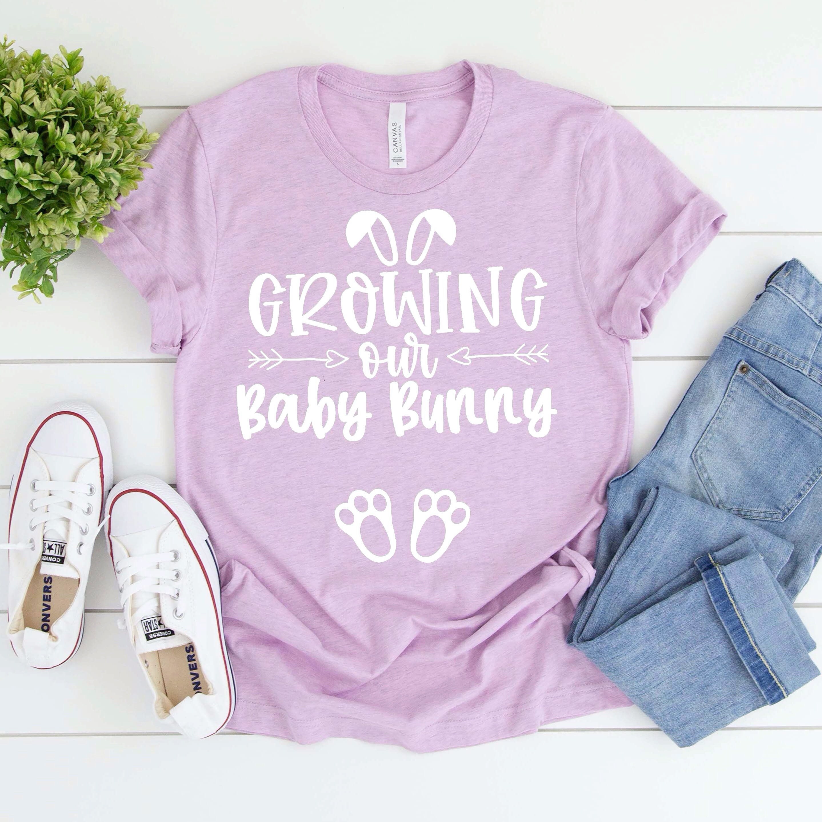 Easter Pregnancy Announcement Shirt Growing Our Baby Bunny Etsy