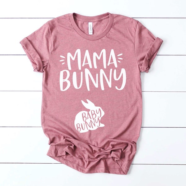 Easter Pregnancy Announcement Shirt, Mama Bunny Baby Bunny Pregnancy Shirt