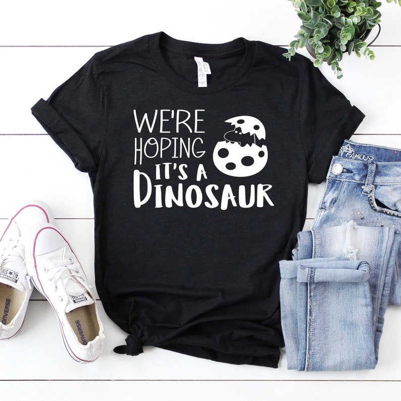 Pregnancy Announcement Shirt Dinosaur Pregnancy Shirt Mom to Be Gift Baby Reveal Ideas Expecting Baby On The Way Announcement tshirt image 5