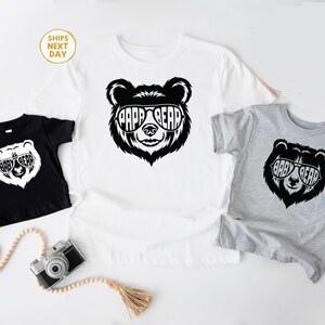 Father's Day Daddy and Me Shirts — Papa Bear Baby Bear Matching Set, Dad and Baby Gift image 5