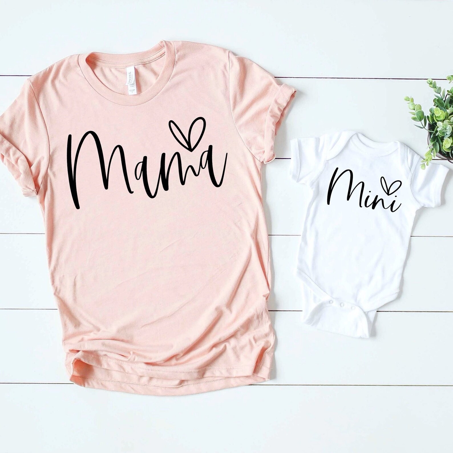 Mother's Day mommy and me outfits, mommy and me shirts, mama and mini, matching family tees, Mother's Day gift, each...