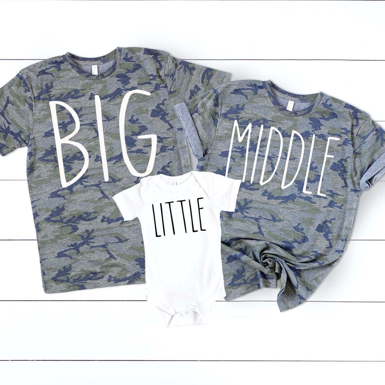 Big little shirts, big little reveal shirt, third baby announcement, third child pregnancy announcement, baby announcement image 3