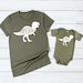 Mommy and Me Shirt - Mom and Baby Shirt - Matching Outfits - Dinosaur Shirt - Matching Family Tees - Mother's Day Gift