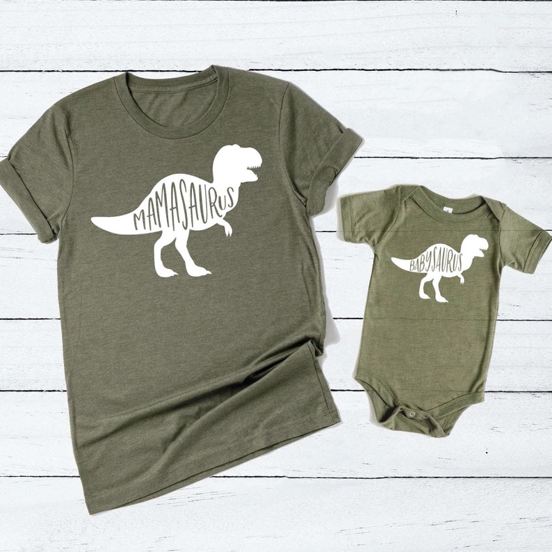 Mommy and Me Shirt - Mom and Baby Shirt - Matching Outfits - Dinosaur Shirt - Matching Family Tees - Mother's Day Gift 