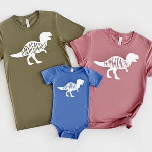 Adorable Dinosaur Family Tee Set - Mother's Day Gift Idea