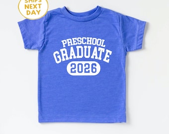 Preschool Graduate Shirt 2026 Preschool Graduation Tee Kids Grad Outfit Last Day of School Shirt Boy Girl
