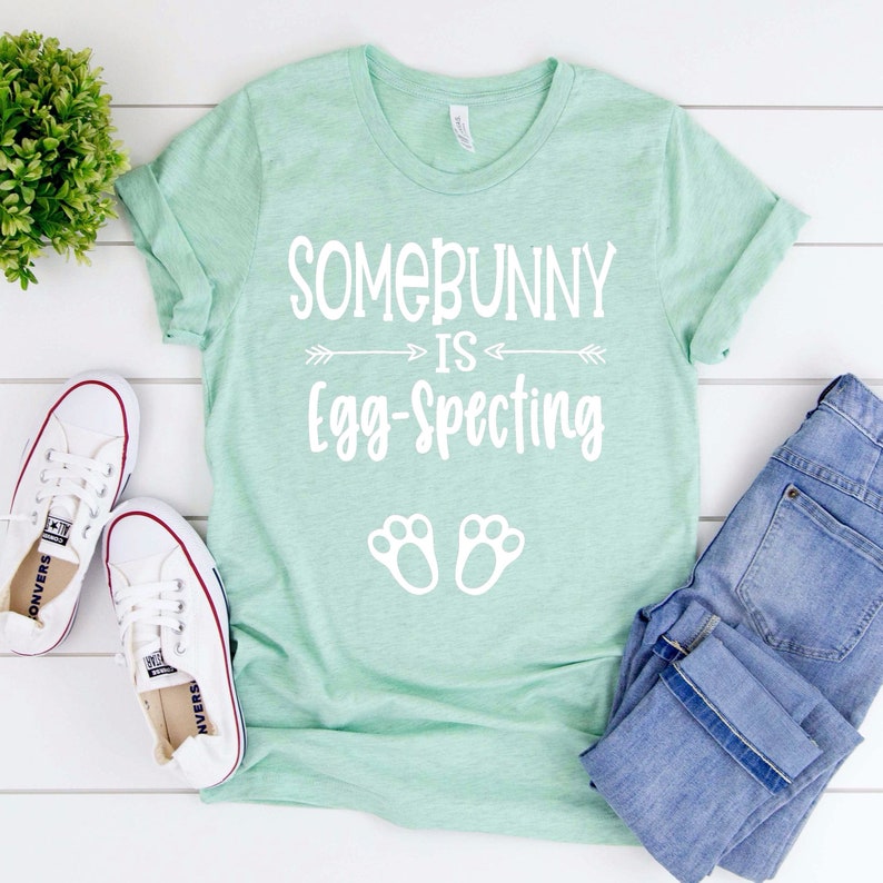 Easter Pregnancy Announcement Shirt Somebunny is Etsy