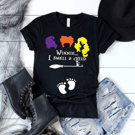 Halloween Pregnancy Announcement Shirt  Winnie I Smell