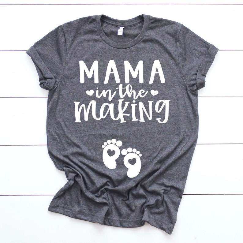 Mother's Day Pregnancy Announcement Shirt Mama In The Making Pregnancy Shirt Baby Reveal Ideas Expecting Baby On The Way image 4