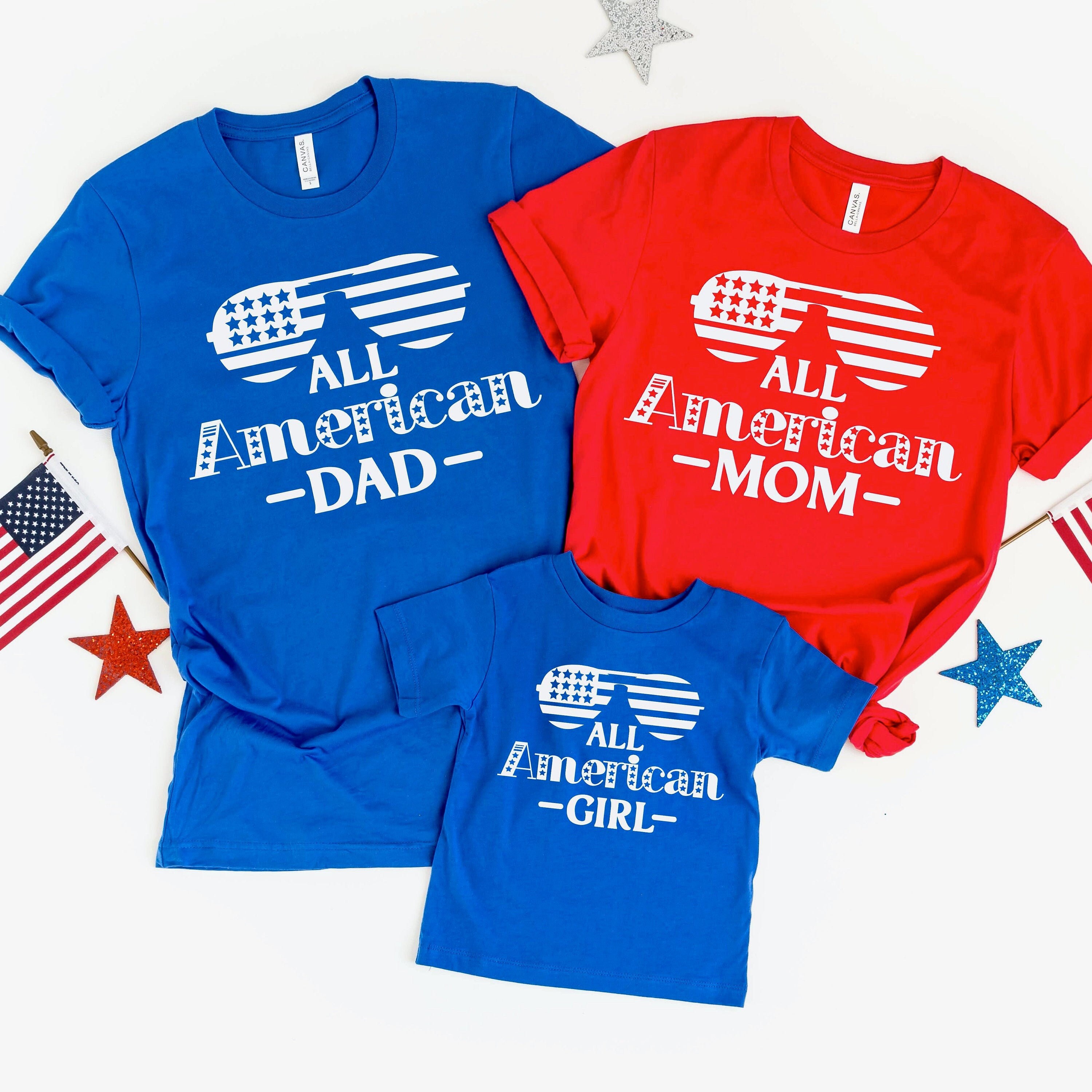 4th of July family shirts All American Family Matching | Etsy