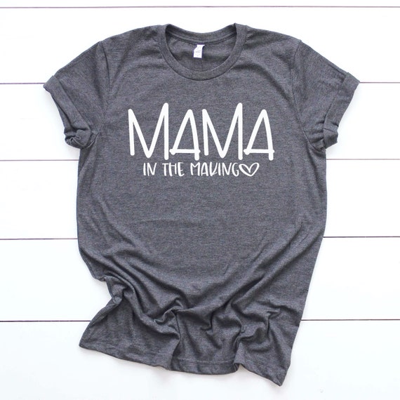 Mama in the Making Pregnancy Reveal Shirt Baby Announcement | Etsy