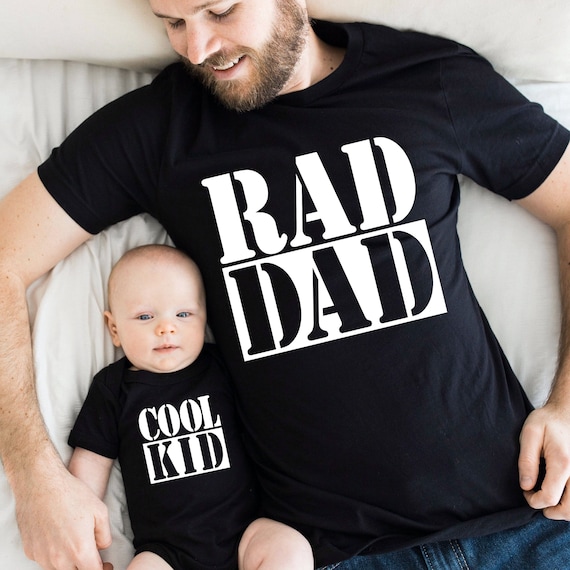 Rad Dad Cool Kid Matching Shirts, Father Daughter Matching Shirts