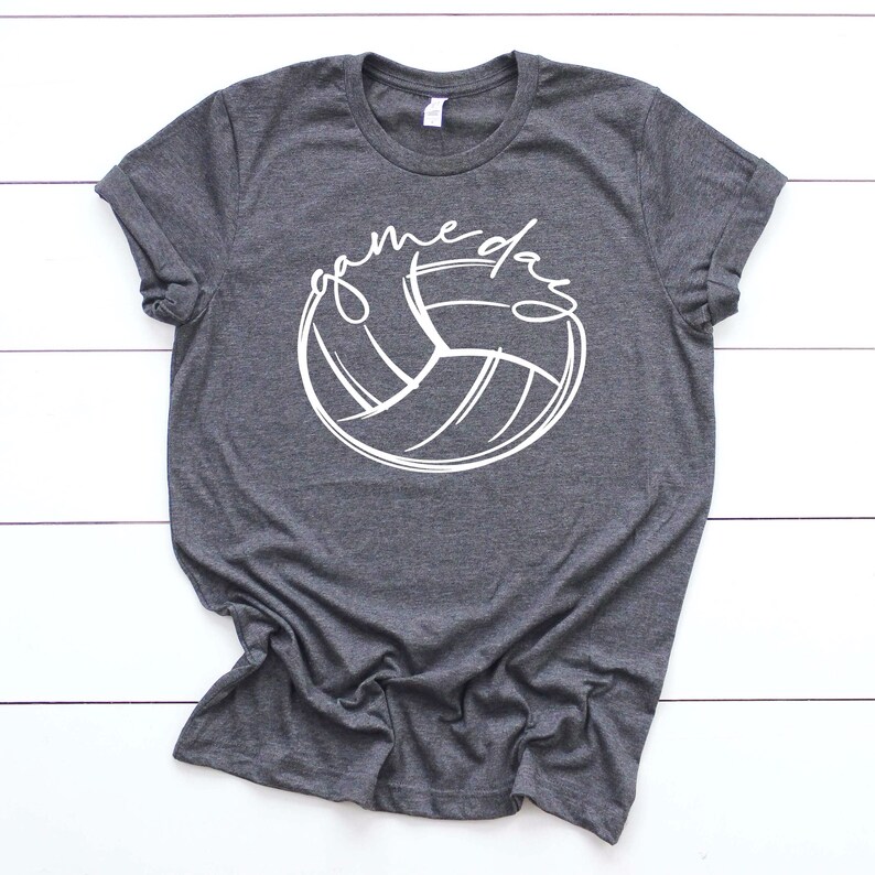 Volleyball Game Day Shirt Volleyball Grunge Volleyball Fan Etsy
