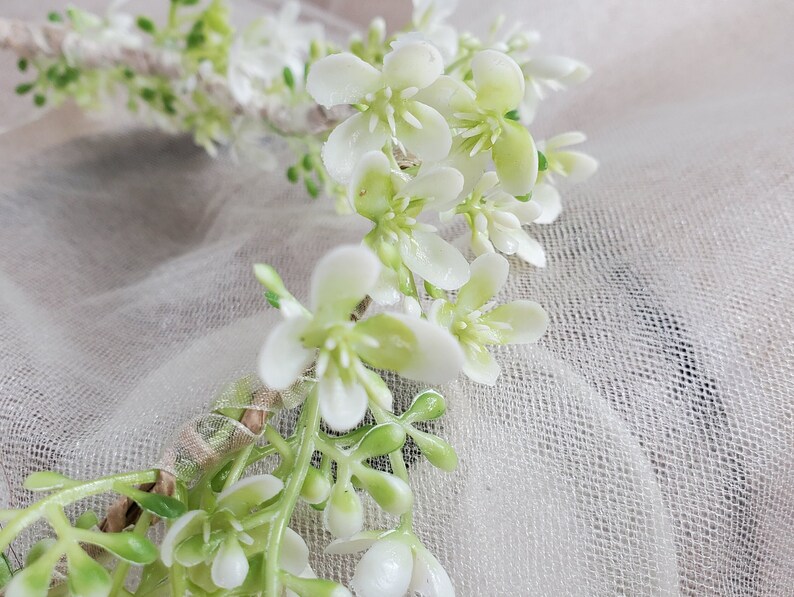 Lilac Flower Crown, Flower Crown Wedding, Flower Girl Crown, Silk
