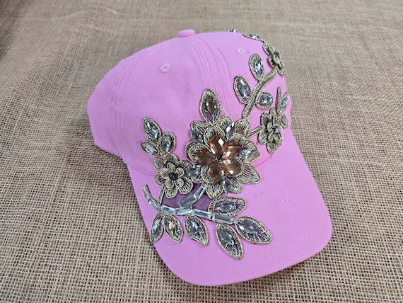 Women Adjustable Rhinestone Bling Hat Baseball Hat Fashion  display picture 1